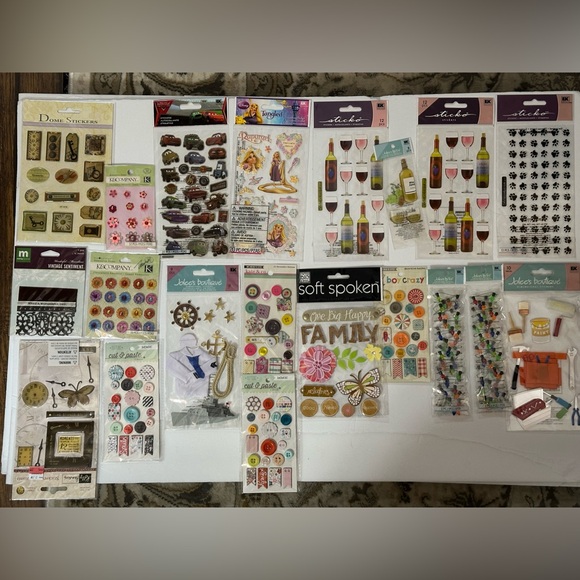 Scrapbooking Stickers/Embellishments Lot of 23 - Picture 1 of 4